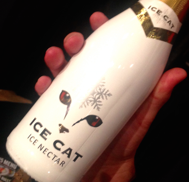 ice cat nectar wine bottle
